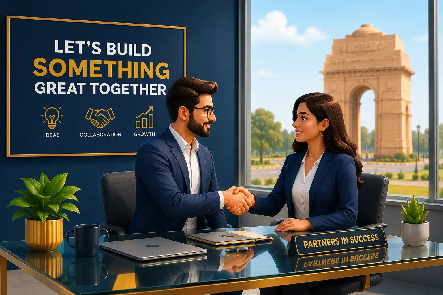 Entrepreneurs preparing to register a private limited company in Delhi